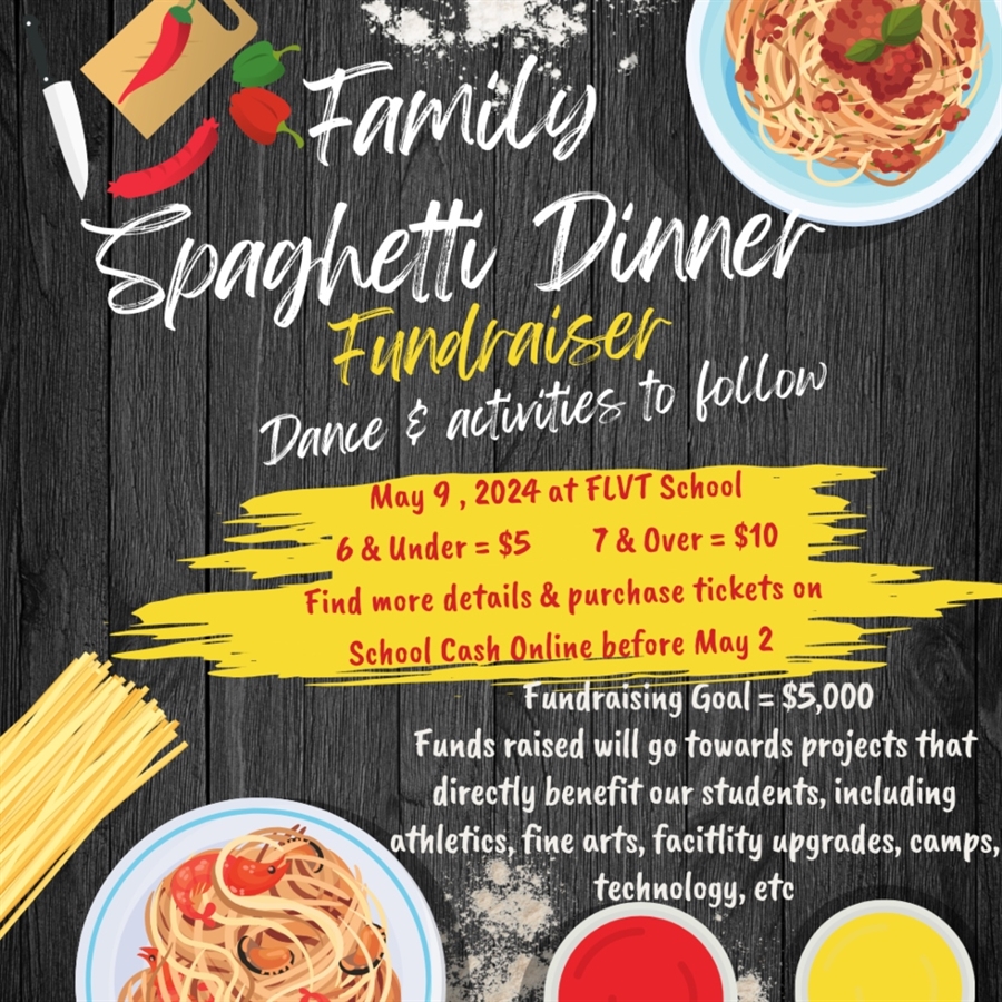 FLVT Spaghetti Dinner & Dance Fundraiser 